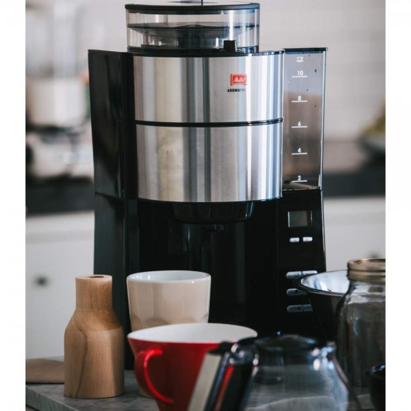 Cafetera De Goteo Negra Con Molino Aromafresh Melitta en Cafés La Mexicana