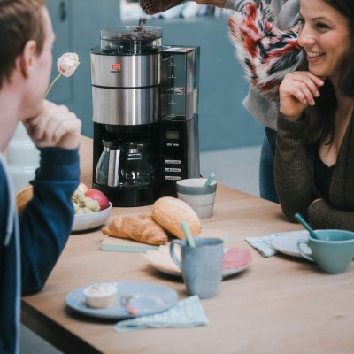 Cafetera De Goteo Negra Con Molino Aromafresh Melitta en Cafés La Mexicana