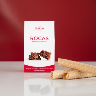 Rocas Crujientes de Barquillo en Cafés La Mexicana