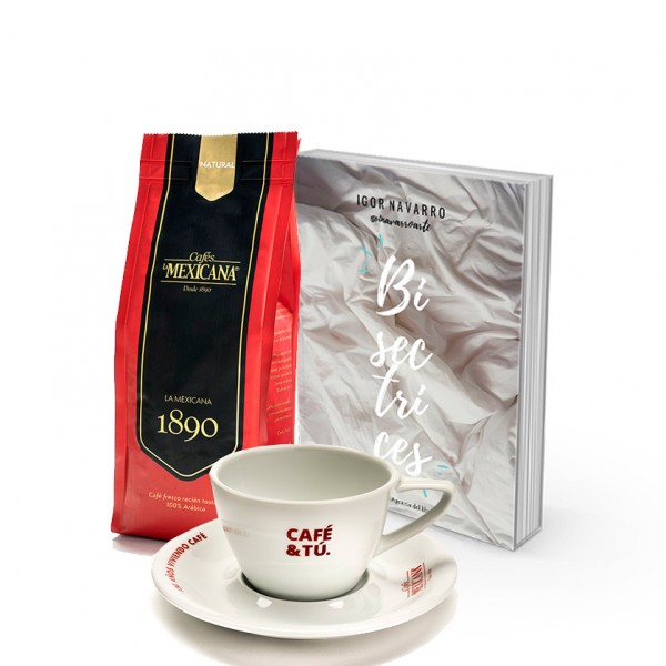 Café + Libro de Poemas Bisectrices + Taza