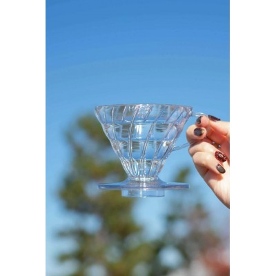 V60 Dripper 02 Hario Transparente en Cafés La Mexicana