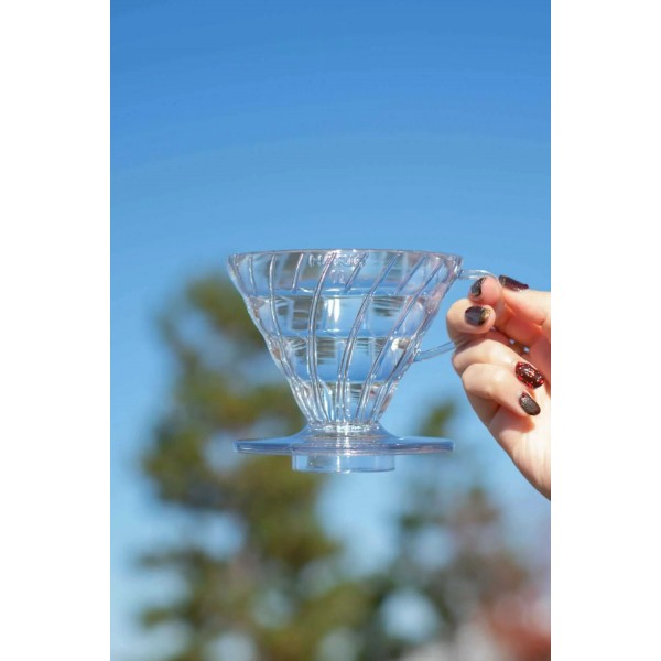 V60 Dripper 02 Hario Transparente en Cafés La Mexicana