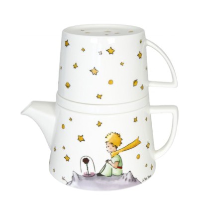 Set de Taza y Tetera de Porcelana El Principito Set de Taza y Tetera de Porcelana El Principito en Cafés La Mexicana