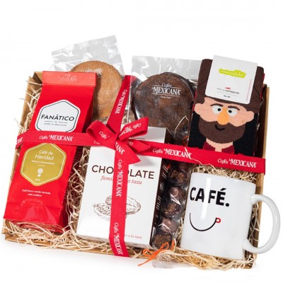 Cesta Gourmet sonrisa de Navidad en Cafés La Mexicana