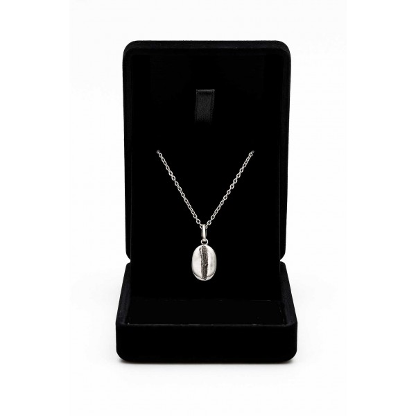 Collar Grano de Café Plata de ley en Cafés La Mexicana