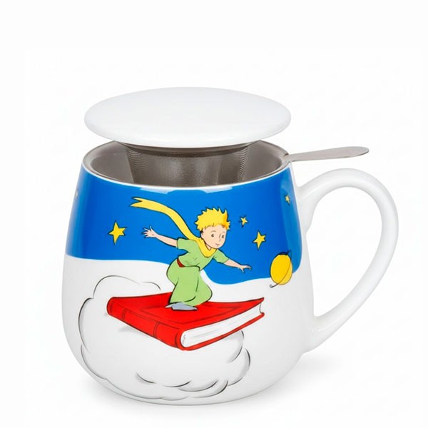 Taza Para Té con filtro El Principito libro en Cafés La Mexicana