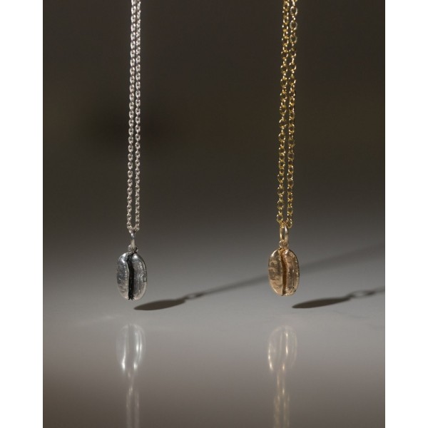 Collar Grano de Café bañado en oro 18k en Cafés La Mexicana