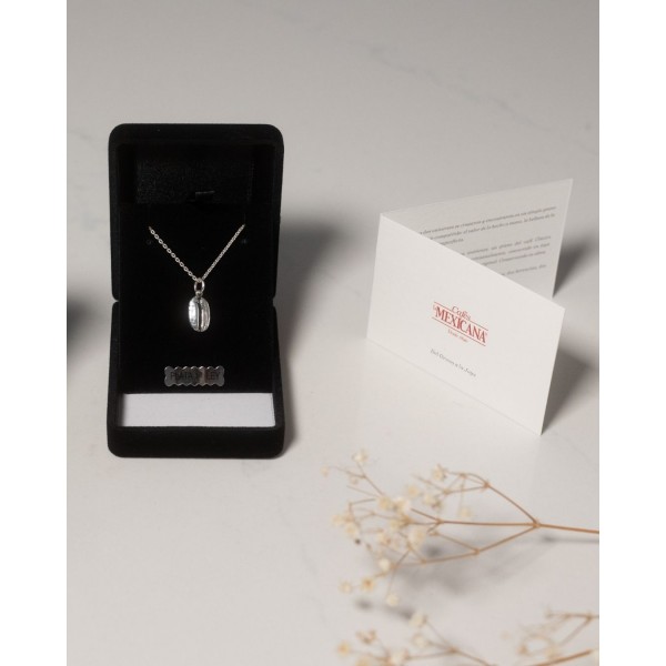 Collar Grano de Café bañado en oro 18k en Cafés La Mexicana