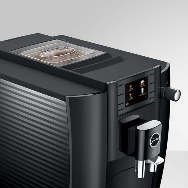 Cafetera Super Automática Jura E6 – Piano Black en Cafés La Mexicana