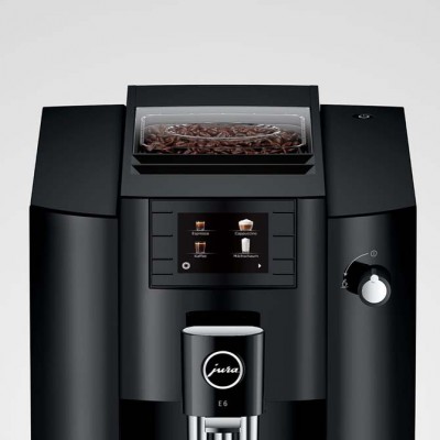 Cafetera Super Automática Jura E6 – Piano Black en Cafés La Mexicana