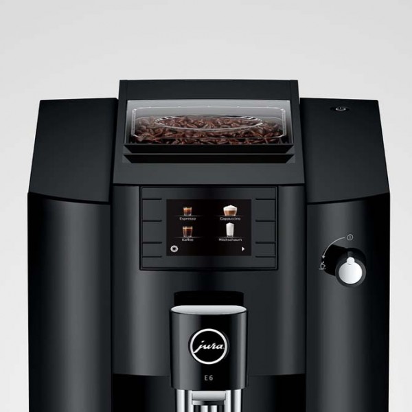 Cafetera Super Automática Jura E6 – Piano Black en Cafés La Mexicana