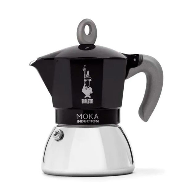 Cafetera Moka Inducción 4 Tazas Negra Bialetti en Cafés La Mexicana