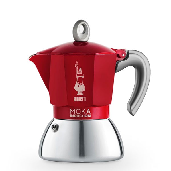 Cafetera Moka Inducción 4 Tazas Roja Bialetti en Cafés La Mexicana