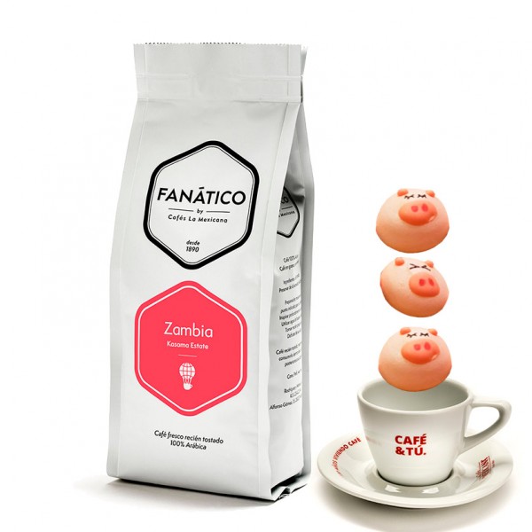 Zambia + merengues cerditos + Taza Espresso