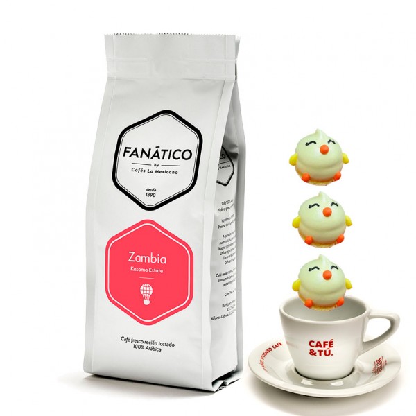 Zambia + merengues pollito + Taza Espresso