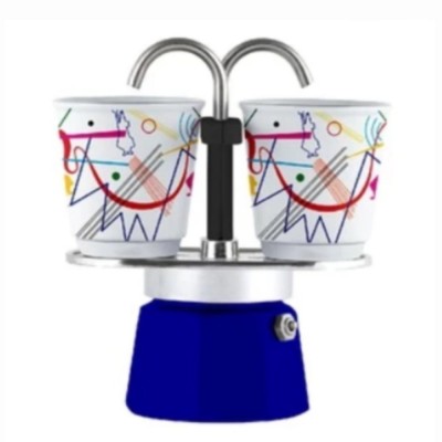 Cafetera Set Mini Express Kandinski Azul Bialetti en Cafés La Mexicana