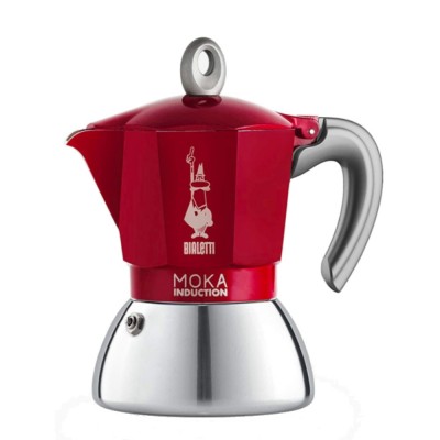 Cafetera Moka Inducción 6 Tazas Roja Bialetti Cafetera Moka Inducción 6 Tazas Roja Bialetti en Cafés La Mexicana