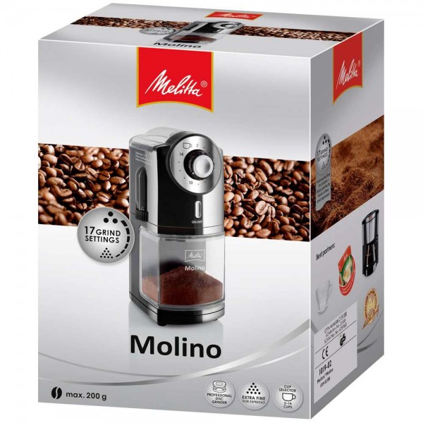 Molinillo De Café Eléctrico Negro Melitta en Cafés La Mexicana
