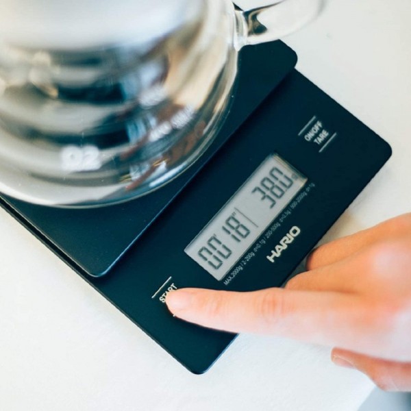 Balanza V60 Drip Scale Hario en Cafés La Mexicana