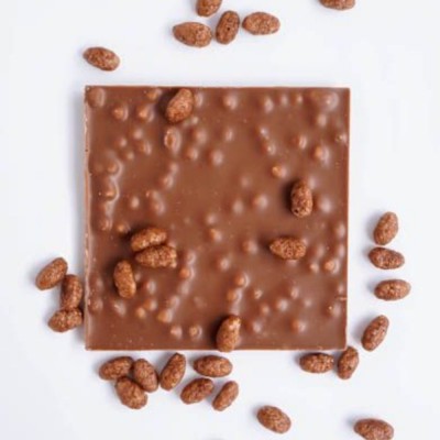 Chocolatina Cracker Bio De Chocolate Con Leche Crujiente en Cafés La Mexicana