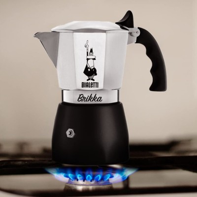 Cafetera Italiana Brikka 4 Tazas Bialetti en Cafés La Mexicana