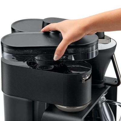 Cafetera De Goteo Con Molino Negra-Plata Epos Melitta en Cafés La Mexicana