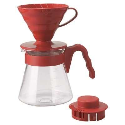 Cafetera V60 02 Coffee Server Set Roja Hario Cafetera V60 02 Coffee Server Set Roja Hario en Cafés La Mexicana