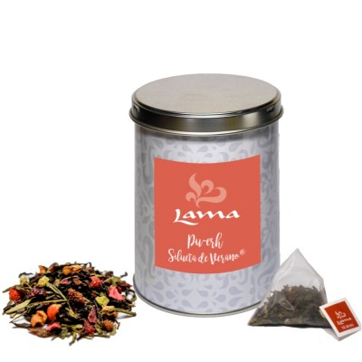 Té Rojo Pu-Erh Silueta De Verano | Pirámides En Lata en Cafés La Mexicana