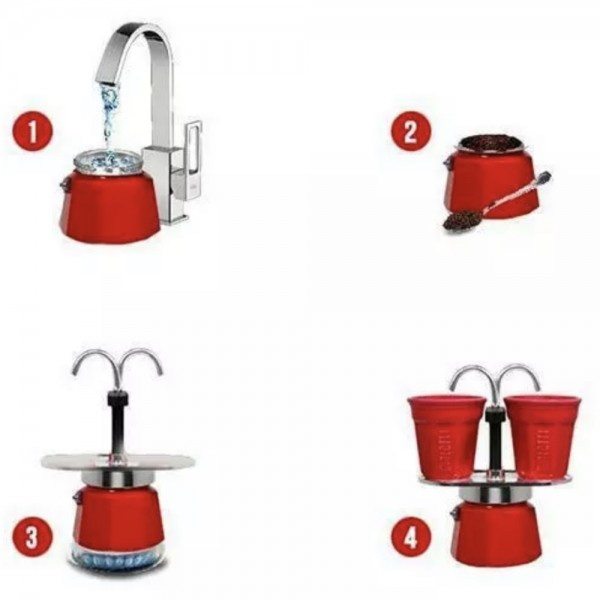 Cafetera Set Mini Express Lichtenstein Amarilla Bialetti en Cafés La Mexicana