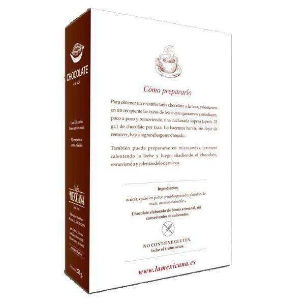 Chocolate A La Taza Sin Gluten en Cafés La Mexicana