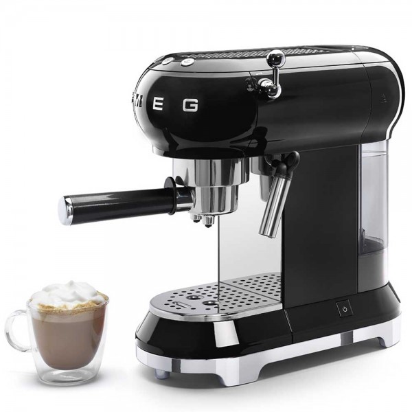 Cafetera Espresso Manual Negra Smeg Cafetera Espresso Manual Negra Smeg en Cafés La Mexicana