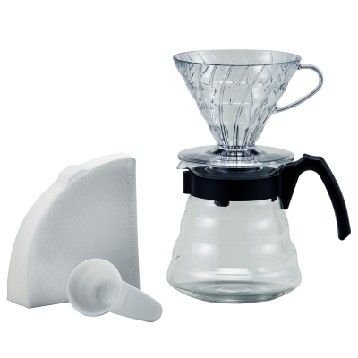Cafetera V60 02 Coffee Server Set Negra Hario en Cafés La Mexicana