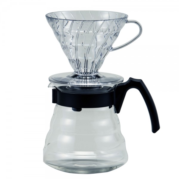 Cafetera Hario V60 Mugen + Servidor De Cristal + Filtros 02