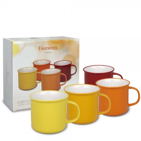 Set De Tazas De Porcelana Magma Waechtersbach en Cafés La Mexicana