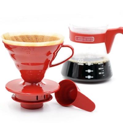 Cafetera V60 02 Coffee Server Set Roja Hario Cafetera V60 02 Coffee Server Set Roja Hario en Cafés La Mexicana
