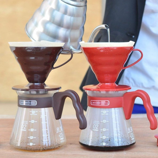 Cafetera V60 02 Coffee Server Set Roja Hario