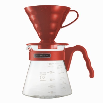 Cafetera V60 02 Coffee Server Set Roja Hario Cafetera V60 02 Coffee Server Set Roja Hario en Cafés La Mexicana