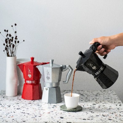 Cafetera italiana Moka Exclusive 6 Tazas Rojo  Bialetti en Cafés La Mexicana