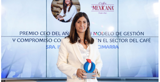 Iria Rodríguez Premio CEO del año por su modelo de gestión y compromiso con la calidad en el sector del café