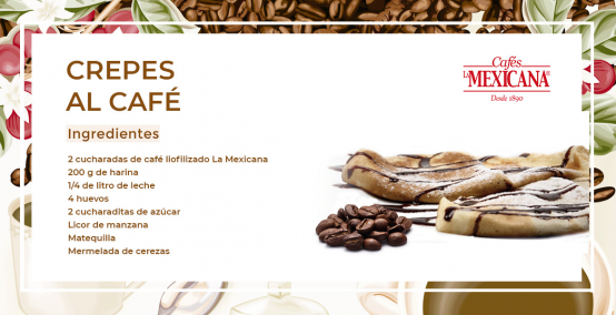 RECETA: Crepes al café