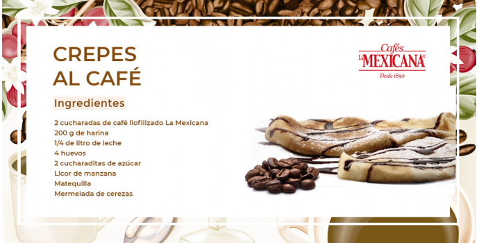 RECETA: Crepes al café