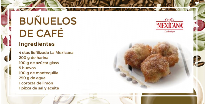 Buñuelos de café