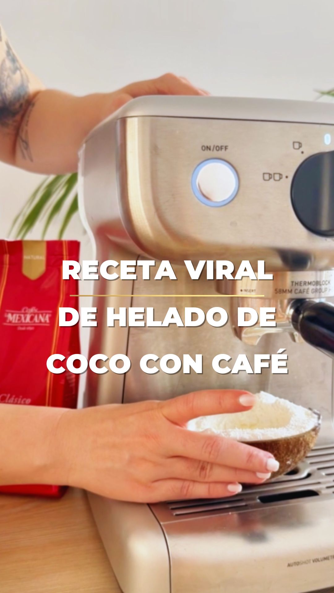 Helado café y coco